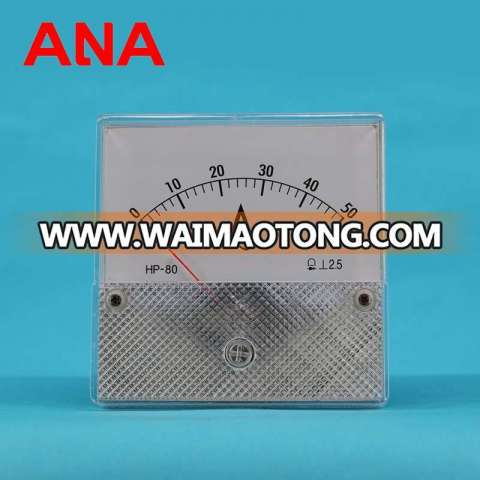 Analog AC Ammeter Square panel meter 80*80mm Direct AC 50A